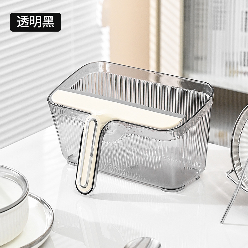 Picture of Creative mini cleaning suit with scraper kitchen countertop wiper multifunctional desktop trash can cleaning suit
