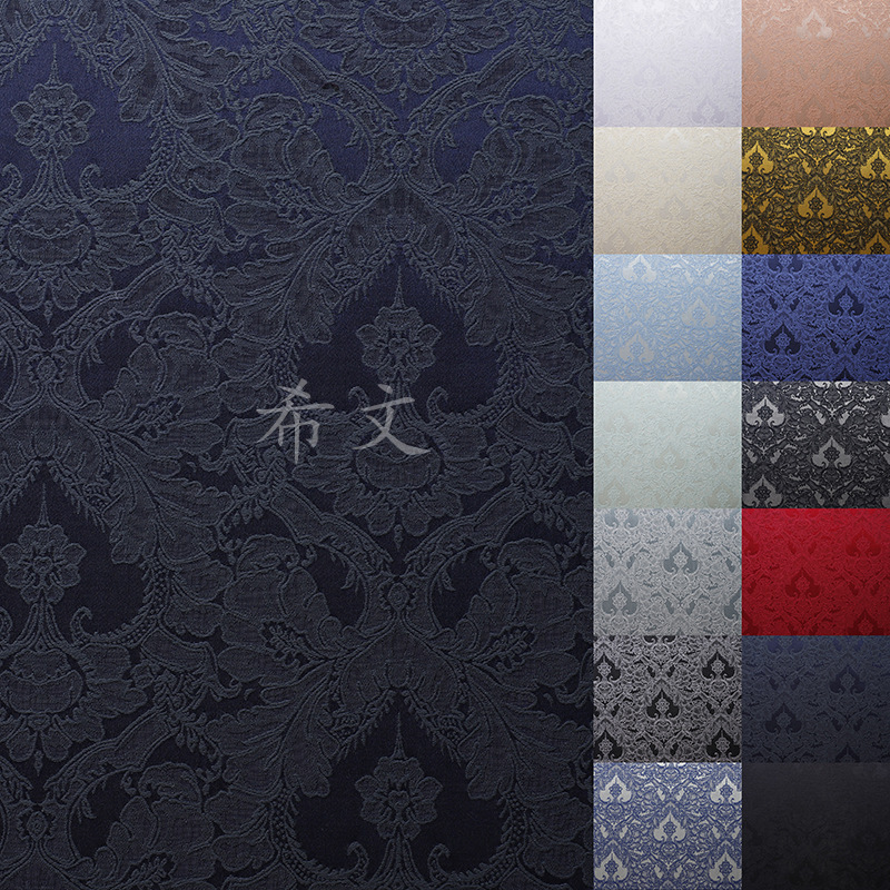 Picture of Three-Dimensional Relief Jacquard Fabric Spring Soft Classical Jacquard Micro-Elastic Cotton Fabric Chinese Suit Han Dynasty Clothing Fabric