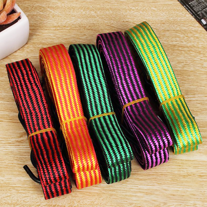 2 yuan shop 1.5 m colorful flat tie car rope bicycle motorcycle elastic strap luggage rope fixed strap luggage rope