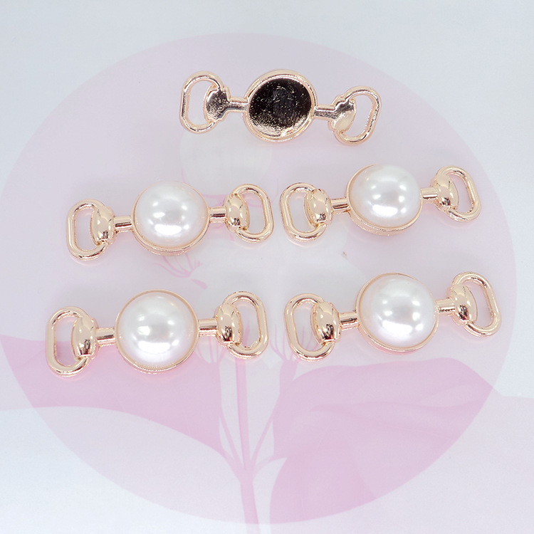 New Swimwear Pants Waist Pearl Pit Metal One-word Chain Bikini Chicken Heart Inactive Pearl Alloy Chain