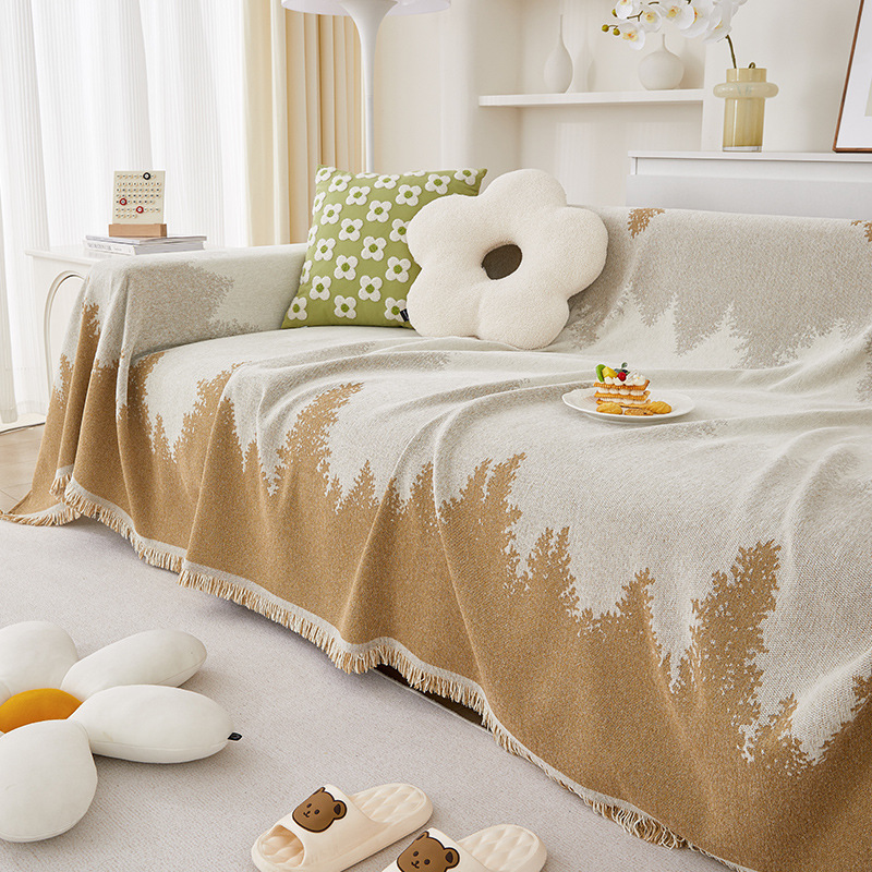 Picture of Advanced Sense Sofa Towel Sofa Cover Cloth Towel Four Seasons Universal Anti-cat Grab Gradient Sofa Cover Sofa Cushion Cover Blanket