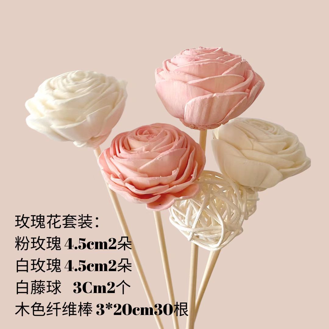 Picture of Simulation Floral Ornaments ins Decoration Home Furnishings Tongcao Rose Cafe Famous Desktop Non-fire Aromatherapy Flowers