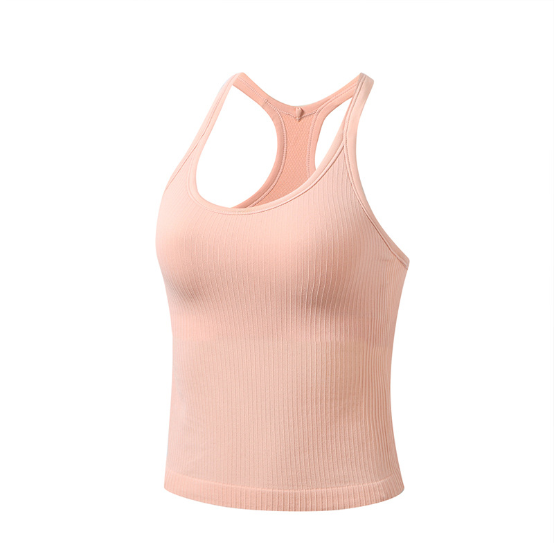 Picture of Short Sports Bra Fitness Shockproof High-Intensity Summer Yoga Tops Women's Beautiful Back Quick-Drying Vest Yoga Clothes Wholesale
