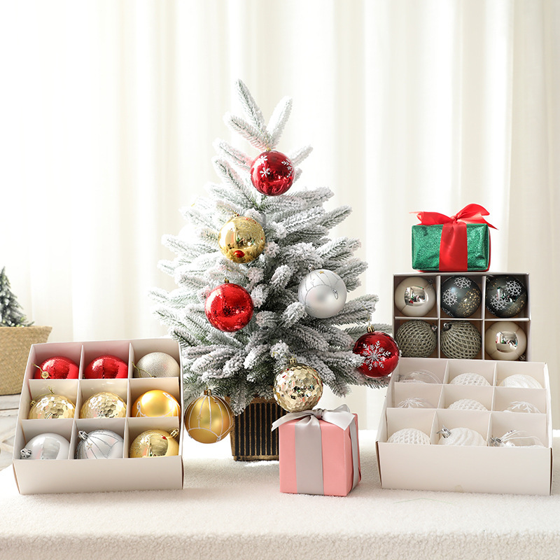 Picture of Christmas ball suit gift box Christmas painted gift bag ball Christmas tree decoration pendant wholesale
