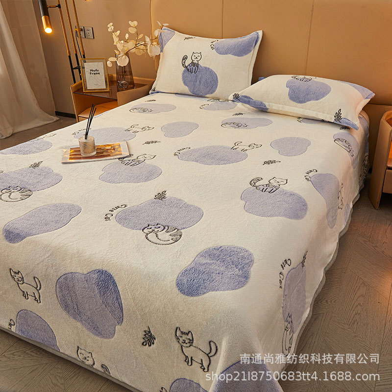 Picture of Blanket Coral Fleece Cover Blanket Flannel Blanket Cartoon Sofa Blanket Single Bed Sheet Single Air Conditioning Nap Blanket Quilt