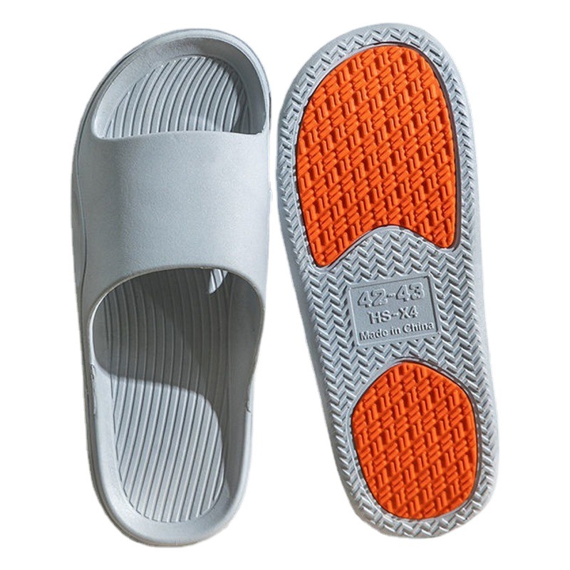 Non-slip slippers female summer indoor pregnant women elderly bathroom thick bottom lovers home can wear breathable men's slippers wholesale