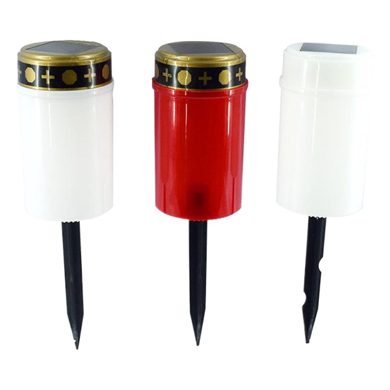 Solar Induction Tomb Lights Outdoor Waterproof LED Candle Lights Cross-border Direct Selling Sacrificial Tomb Lights