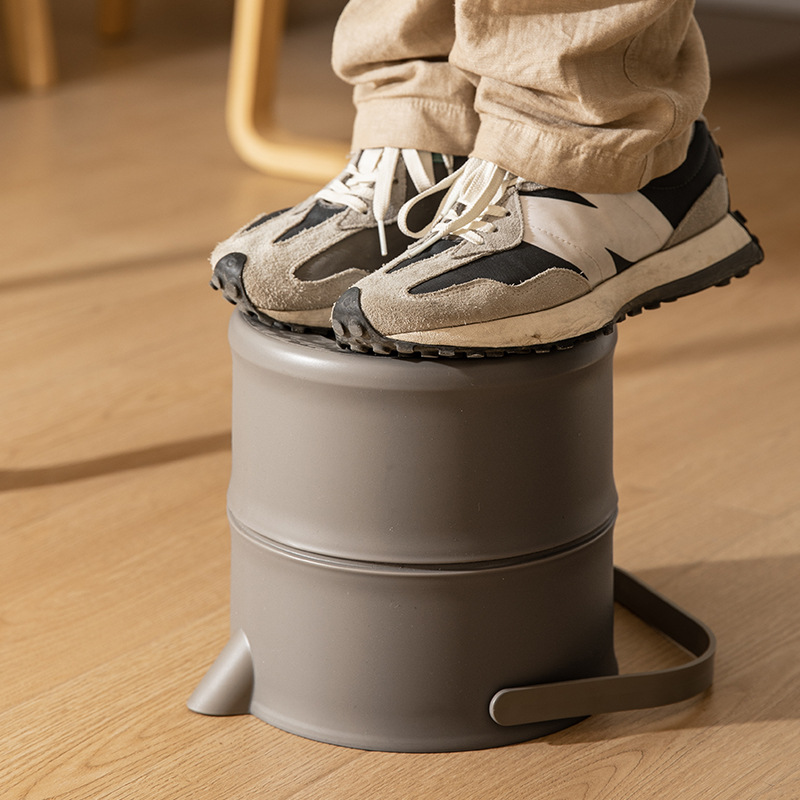 Picture of Plastic Light Luxury Tea Bucket Tea Table Tea Tray Waste Water Bucket Drainage Pipe Tea Set Trash Bin Tea Bucket Drainage Bucket Tea Scrap Bucket
