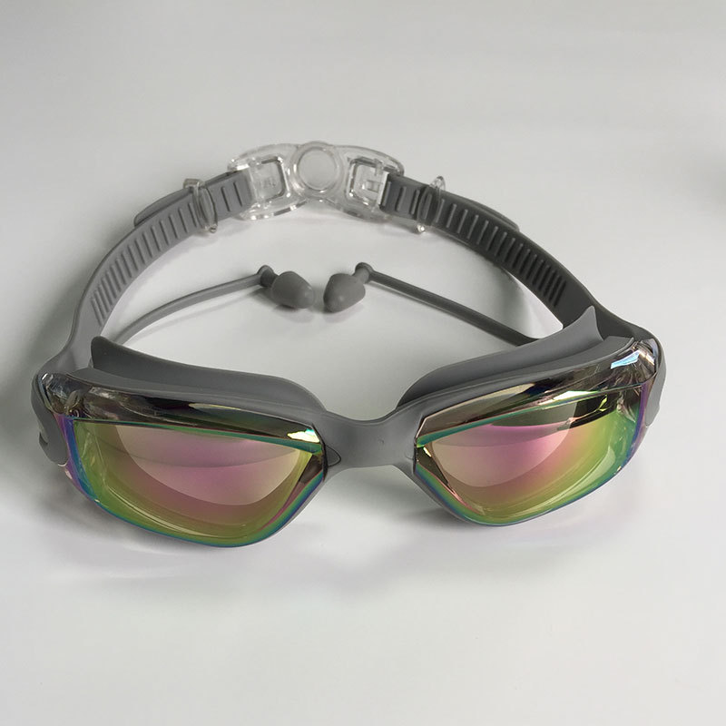 Picture of in stock 2025 new swimming goggles wholesale adult anti-fog plating swimming glasses waterproof silicone swimming goggles suit
