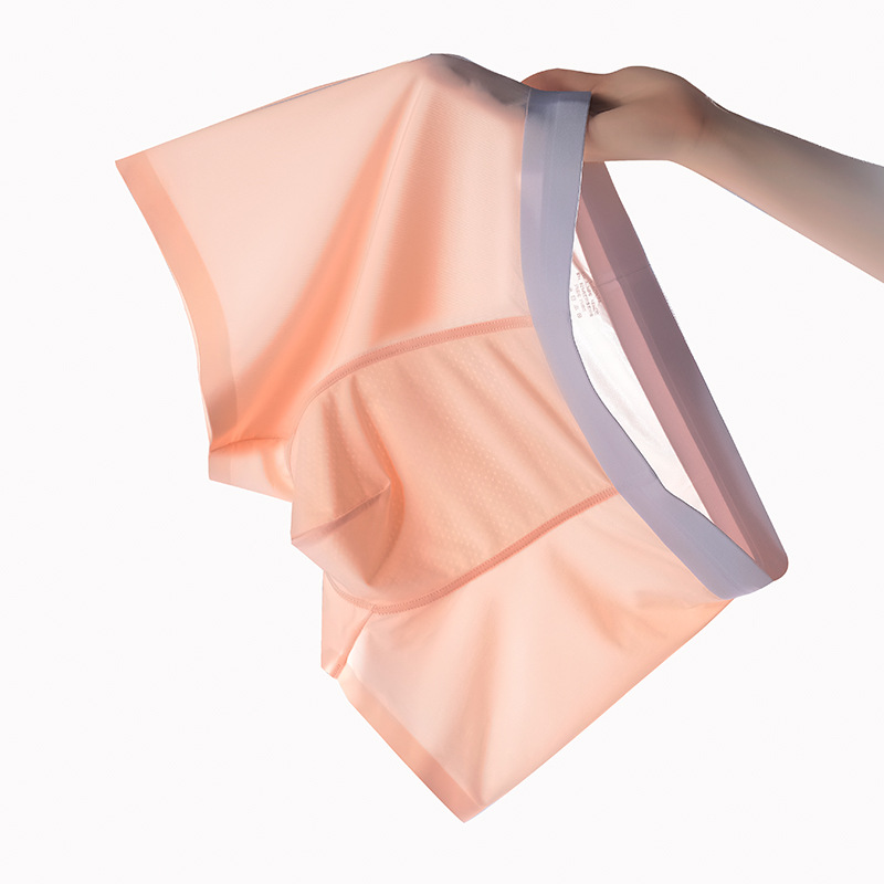 Picture of 2025m Lan's New 120S Ice Silk Men's Underwear, Seamless, Light and Flying Mask Pants, Pure Color Antibacterial Boxer Briefs