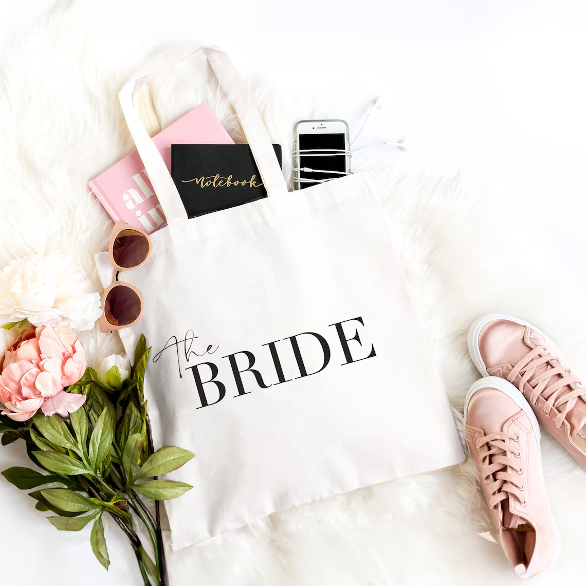 Amazon European and American Greek Explosions Bride bride canvas tote bag wedding bachelor party decoration bride