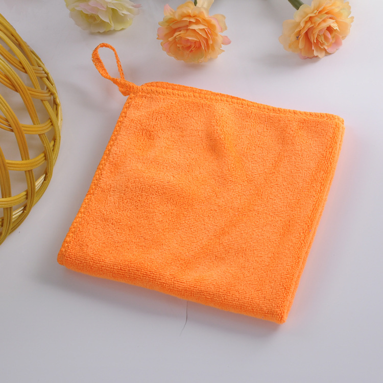Picture of Fiber towel thickened each size small square household cleaning cloth absorbent household cleaning support logo