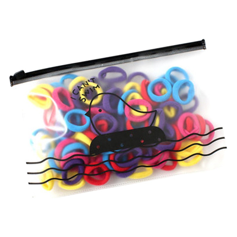 Picture of South Korea small size hair band baby towel ring does not hurt hair rubber band Girl's colorful cute hair tie children's hair accessories
