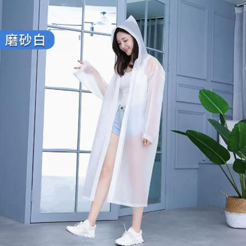 Picture of Eva Fashionable Single-Person Long Full-Body Rainstorm-Proof Unisex Adult Poncho Portable Disposable Raincoat for Outdoor Rain Protection