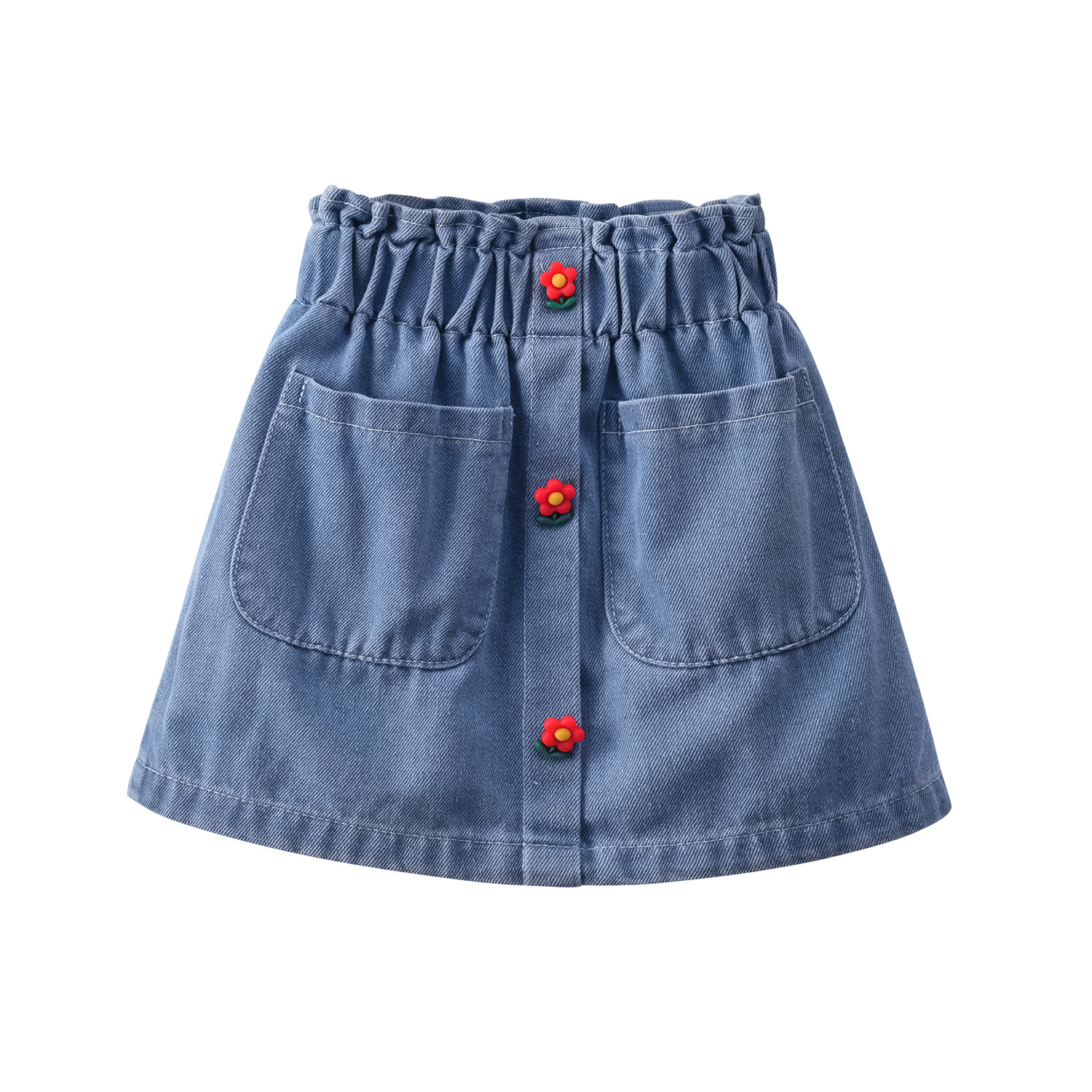 Picture of Sweetheart Daddy Girls Summer Denim Skirt 2025 Fashionable Skirt Baby Girl Korean Style Fashionable Skirt Trendy