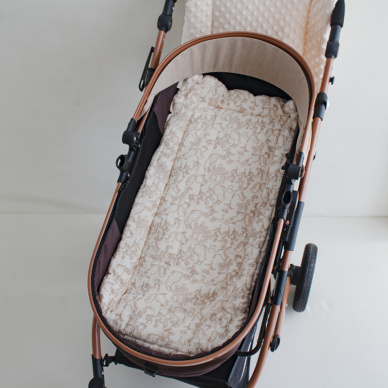 Picture of Autumn and Winter Crib Pea Velvet Comfortable Gauze Mattress Baby Mattress Children's Cotton Cushion Bed