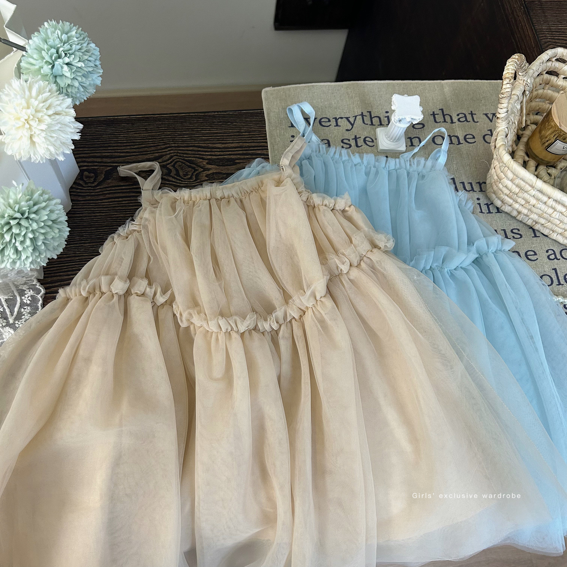 Big Sale Non-Refundable and Non-Exchangeable [Order on Rationality] Spring and Summer Girls' Mesh Suspender Skirt