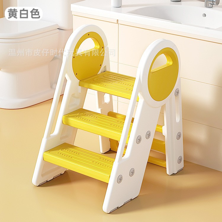Picture of Multifunctional Children's Safety Double-layer Step Stool Baby Non-slip Height-increasing Children's Birthday Gift Step Stool Step Stool