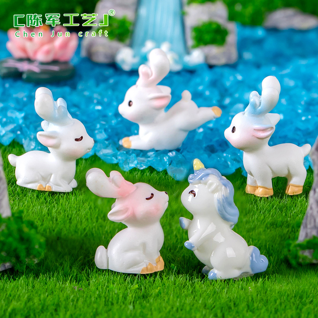 Micro landscape creative cute little elk animal doll hand-made blind box landscape decoration accessories desktop small ornaments