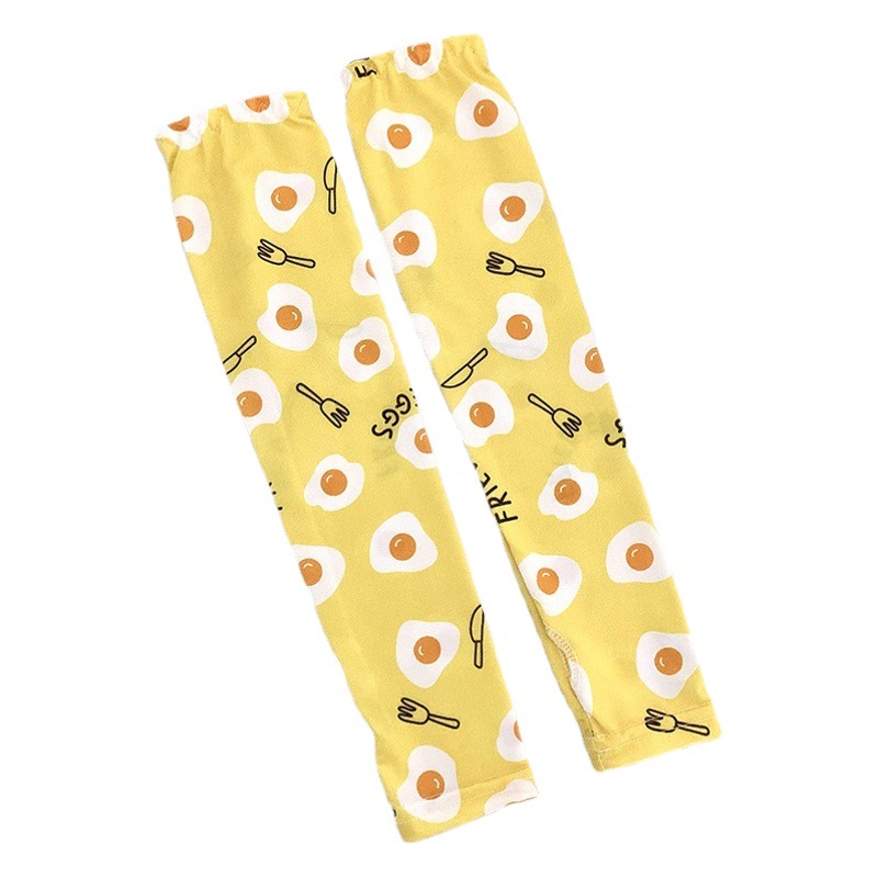 Children's Ice Sleeve Summer Sun Protection Super Cute Printed Cute Arm Sleeve Breathable Thin Baby Sleeve for Boys and Girls