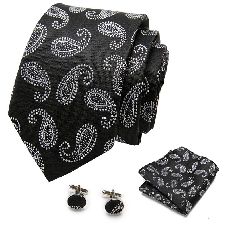 Picture of New Tie in Stock Cross-Border Hot Selling Tie Manufacturer Business Men's Formal Tie Set Ready-Made Fashion Accessories