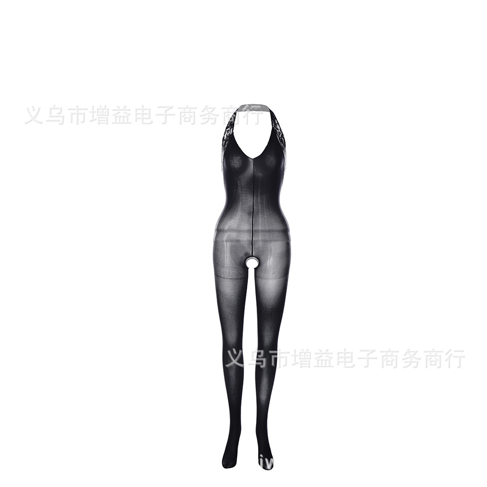 Picture of New Sexy One-piece Stockings Lace Neck Uniform Temptation Sexy Stockings Underwear Pajamas
