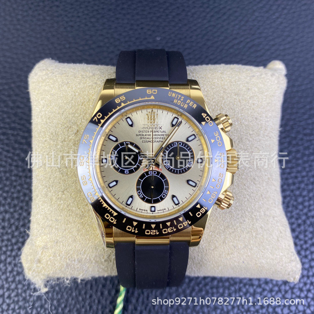 Picture of Cross-border Panda Di 7750 Ditong Cement Grey 12.4 Golden Di Chronograph 4130 Yu Wenle Men's Mechanical Watch