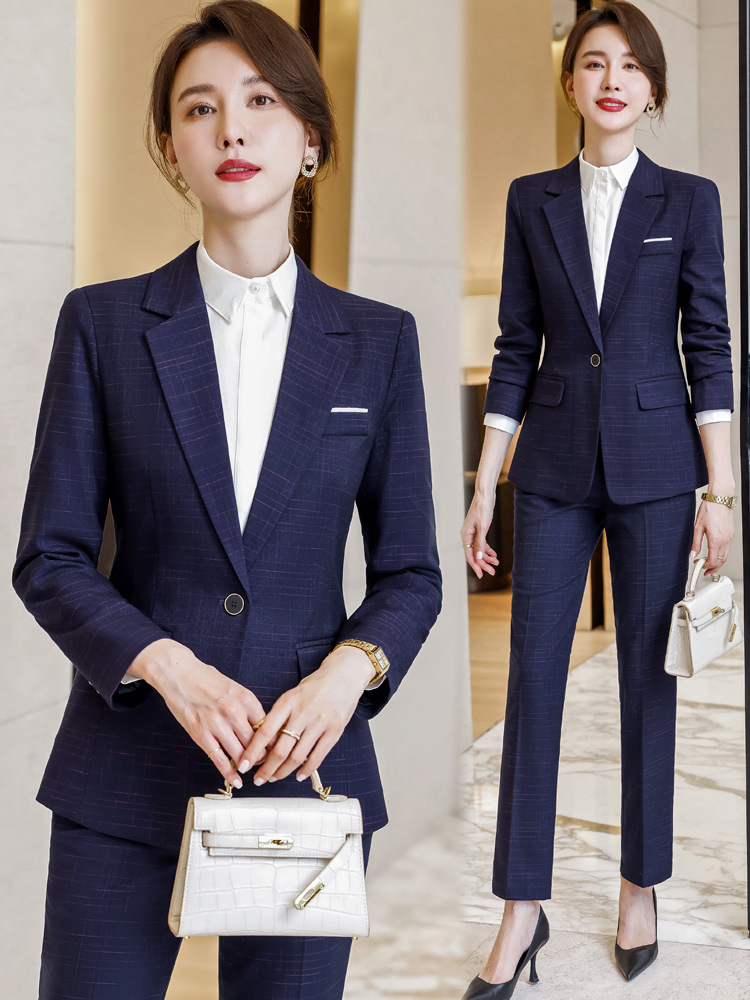 High-end business wear suit suit women's autumn fashionable temperament commuter sales department front desk sales work clothes formal wear