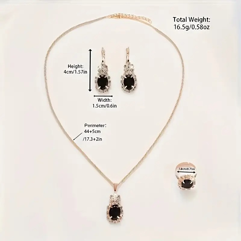 Picture of Fashion Ladies Watch 4 pcs/set Elegant Quartz Watch Luxury Rhinestone Wristwatch and Jewelry suit Women Watch