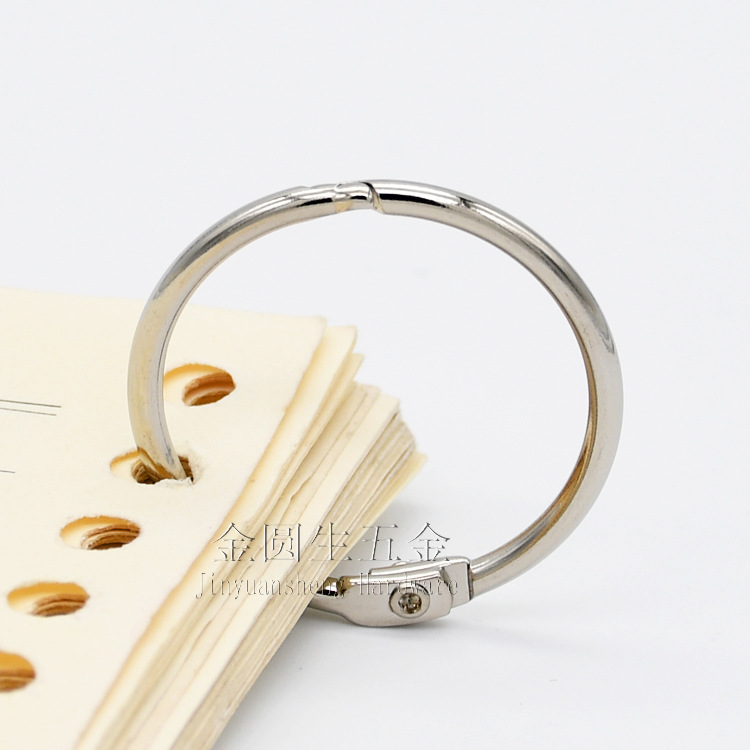 Picture of Spot direct supply metal book ring activity opening card ring photo album binding ring store jewelry hanging Ring Ring tag card ring