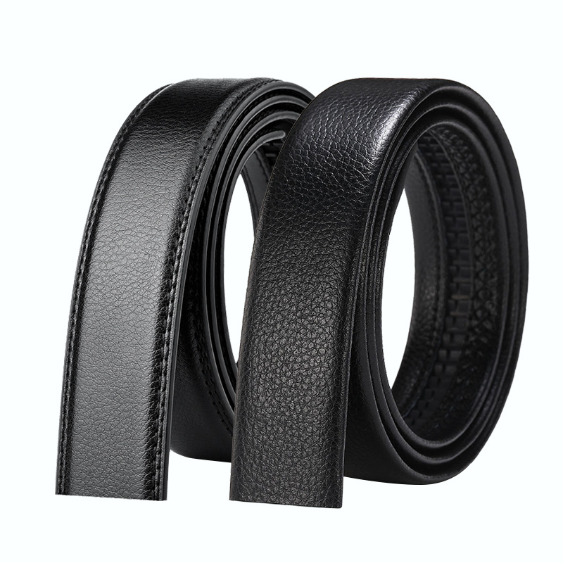 Picture of Men's belt with automatic buckle headless belt body imitation leather scratch-resistant automatic buckle belt 3.6CM wide manufacturer batch