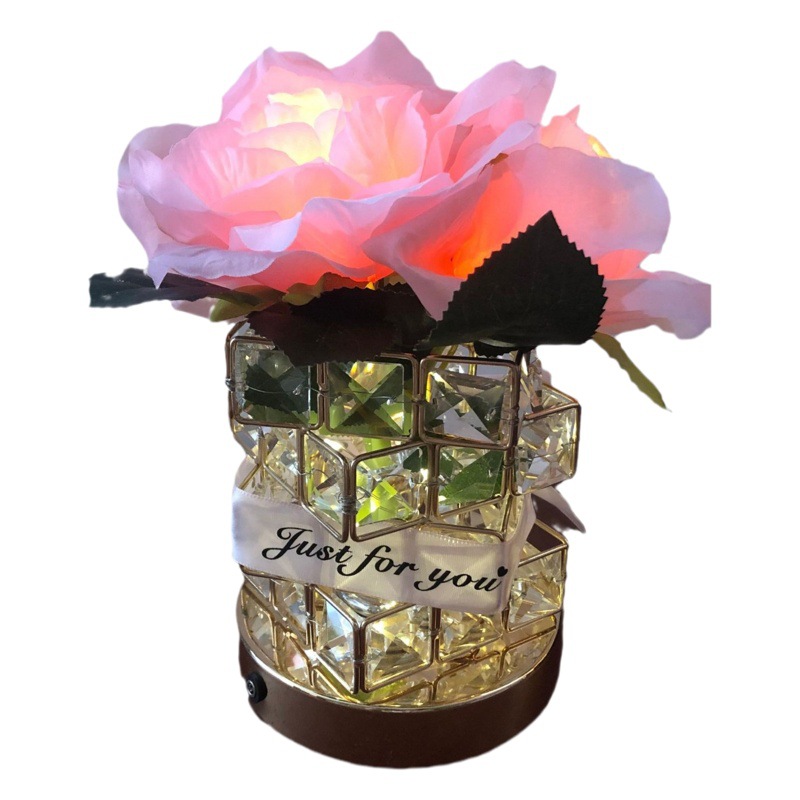 Source factory LED rose nightlight decorative table lamp atmosphere lamp birthday gifts cross-border ornaments
