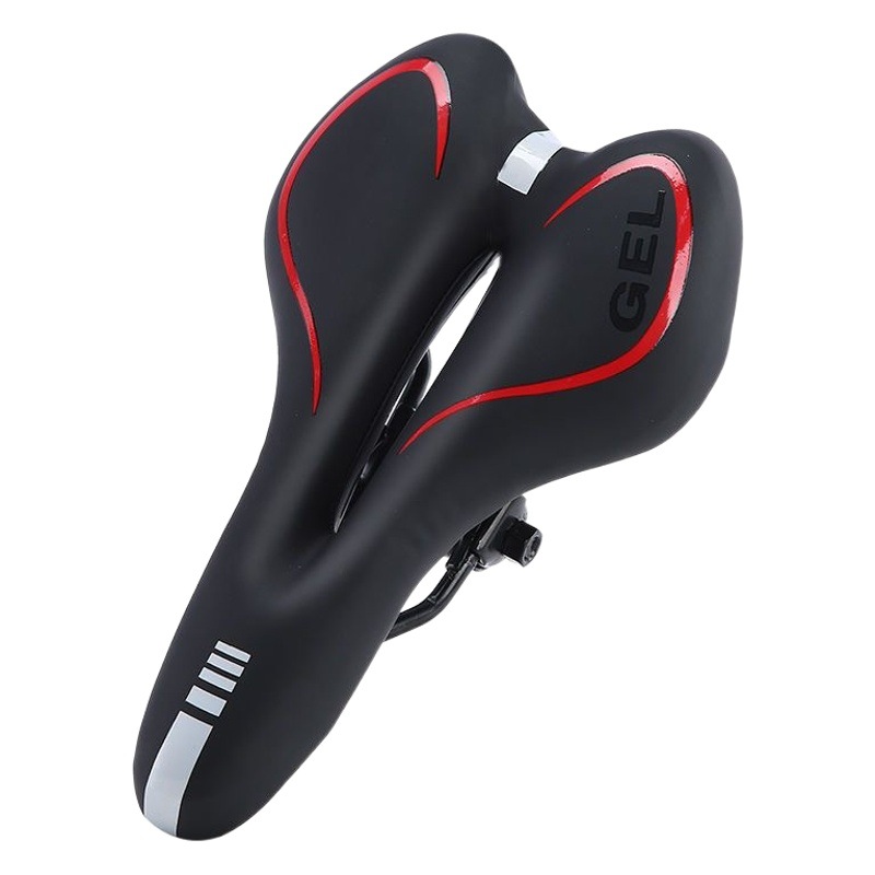 Bicycle cushion mountain bike hollow seat cushion thickened soft silicone saddle chair dead fly riding equipment bicycle accessories