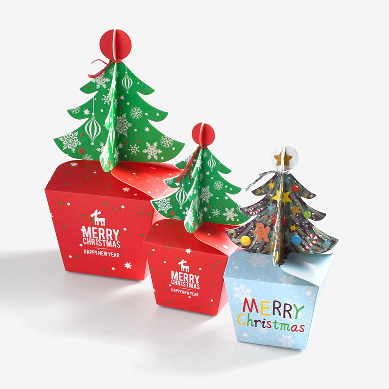 Creative Christmas Eve Apple Box Christmas Gift Candy Packaging Box Wholesale Can Set Candy Packaging Cake Box