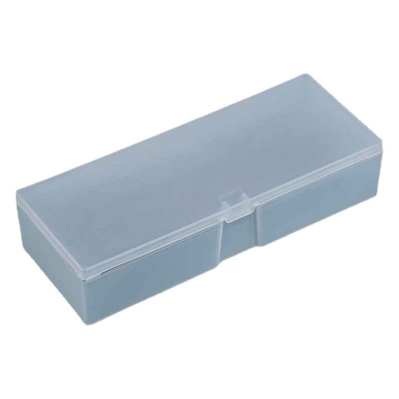 Rectangular parts box frosted surface plastic large box with lid PP parts hardware tool box storage box