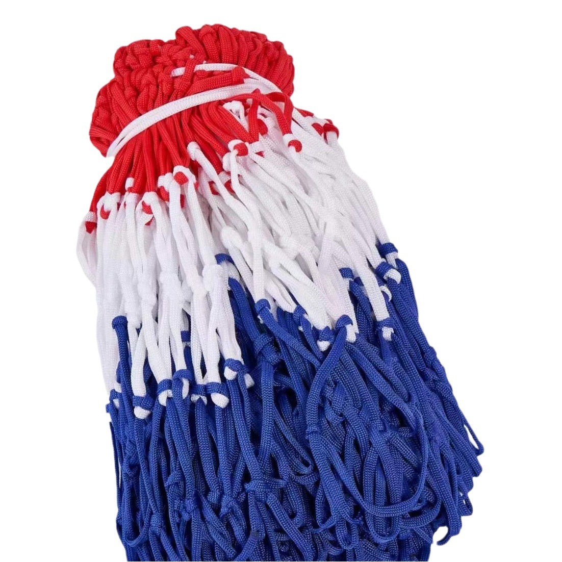 Children's basketball frame net basket net two-color three-color manufacturer in stock bold standard Net buckle polypropylene fiber basketball net