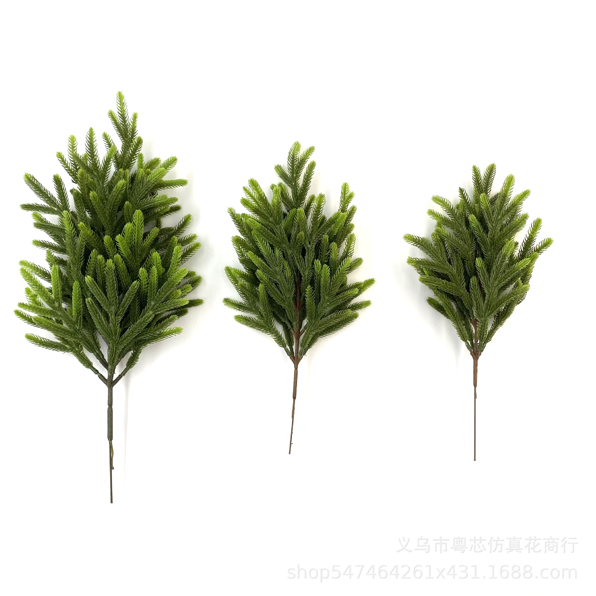 Simulation plant pine branches finished Christmas home decoration embellishment flower arrangement branches Christmas simulation single pine needle branches