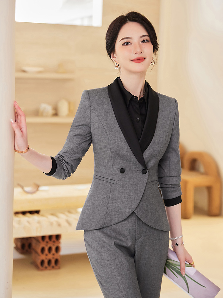 Picture of Temperament Suit Women's Long-sleeved Professional Suit Manager Dress Jewelry Store Work Clothes Teacher Interview Suit Two-piece Suit