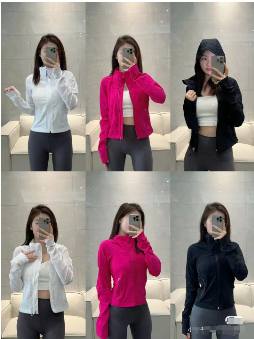 Sun Protection Clothing Autumn Spring Outdoor SWIFT SPEED Slim-fit Breathable Zipper Sport Jacket Women's Yoga Clothes Hiking