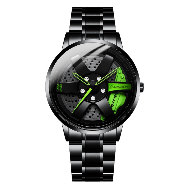 Cross-border automatic movement watch men's waterproof wheel style non-mechanical watch tide new one-piece foreign trade