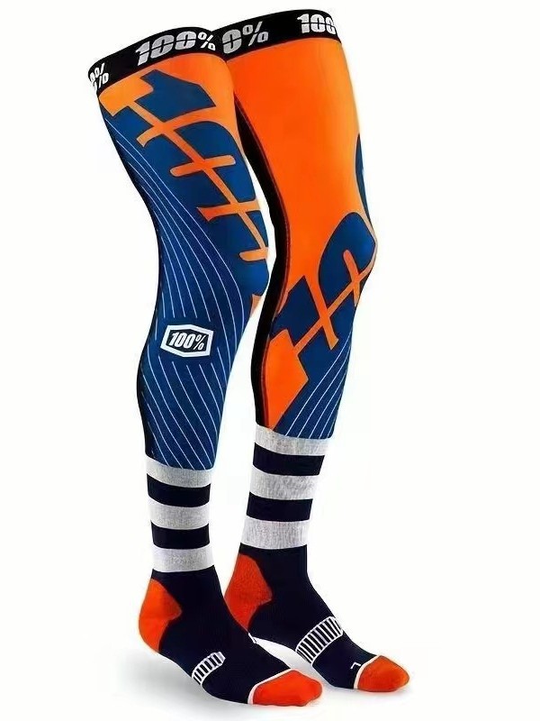 Picture of in stock New 100% Four-color Cross-country Motorcycle Stretch Ice Silk Pressure Non-slip Men's and Women's Mechanical Leg Inner Wear Stockings