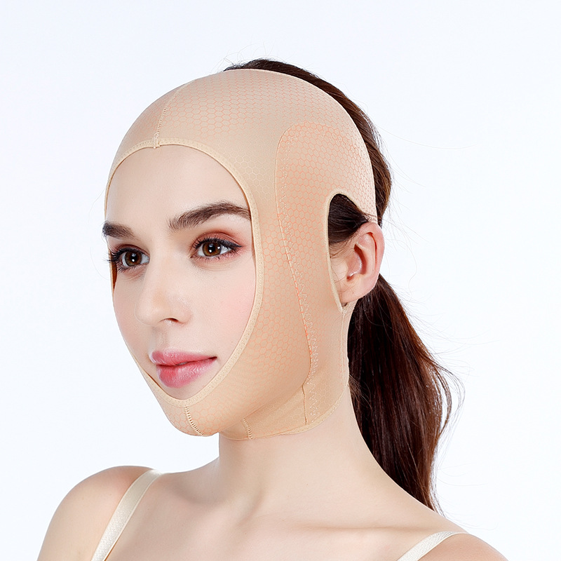Picture of Face Sculpting Face Slimming Bandage V Face Artifact Home Facial Lifting Nasolabial Fold Tightening Sleep Shaping Mask Postoperative Bandage