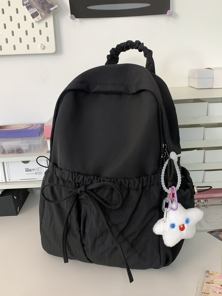Picture of Korean Style Women's Fashionable All-match Backpack Nylon New Travel Outdoor Backpack Lightweight Student Commuter Schoolbag