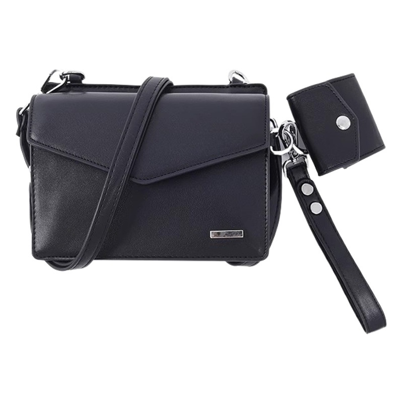 Men's Bag Trendy Ins Japanese Style Small Shoulder Bag Commuter Bag High-End Niche Designer Personalized Small Square Bag Crossbody Bag