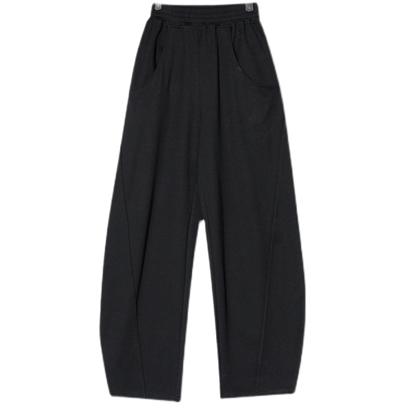 Apricot Sweatpants for Women Autum 2023 New Straight Loose Sweatpants Trendy Brand Hiphop Wide Leg Pants Dance Pants