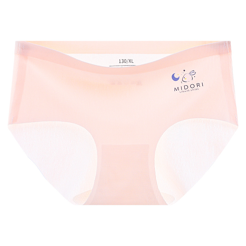 Picture of Children's Underwear Girls' Ice Silk Traceless Briefs Girls' Lightweight Mid-high Waist Girls' Breathable Ice Cool Shorts Head