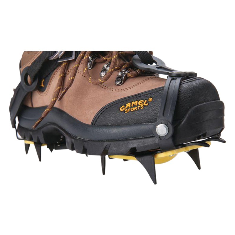 Source Factory Ten-Tooth Professional Ice and Snow Non-Slip Shoe Covers Outdoor Mountaineering and Ice Climbing 10-Tooth Crampon Spike Shoes