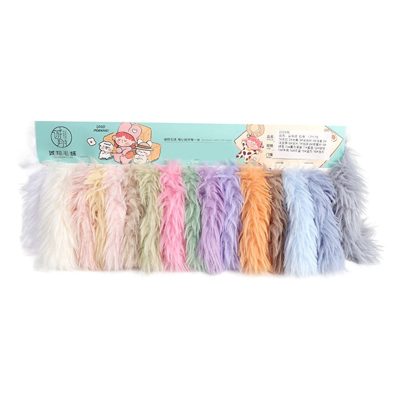 Spot Pointed Plush Fabric Imitation Fox Hair Dye Point Two-color Artificial Plush Fabric Fur Collar Blanket Shawl Leather