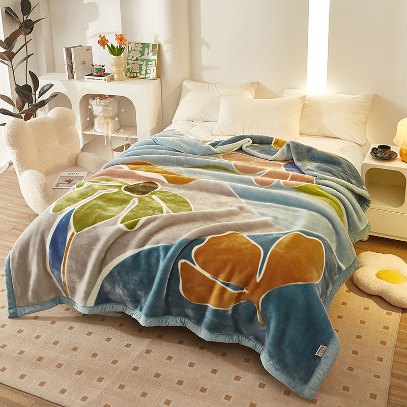 Picture of Raschel Blanket Double Thickened Blanket Super Soft Fleece Blanket Cover Blanket Wedding Red Blanket Warm Blanket Gift Wholesale