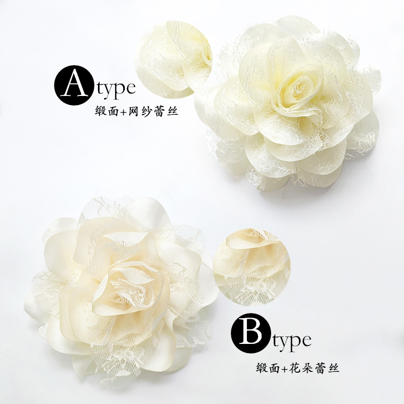 Picture of cuiying cuiying New Clothing Matching Jewelry Cross-section Lace Flower Hairpin All-match Shawl Chest H005